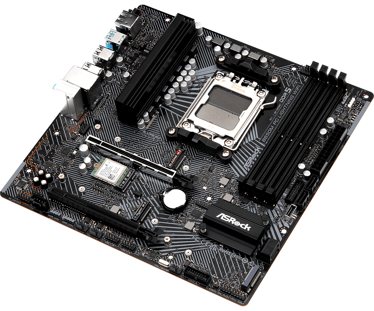 ASRock Phantom Gaming B650M PG Lightning WiFi DDR5 Motherboard - image 3
