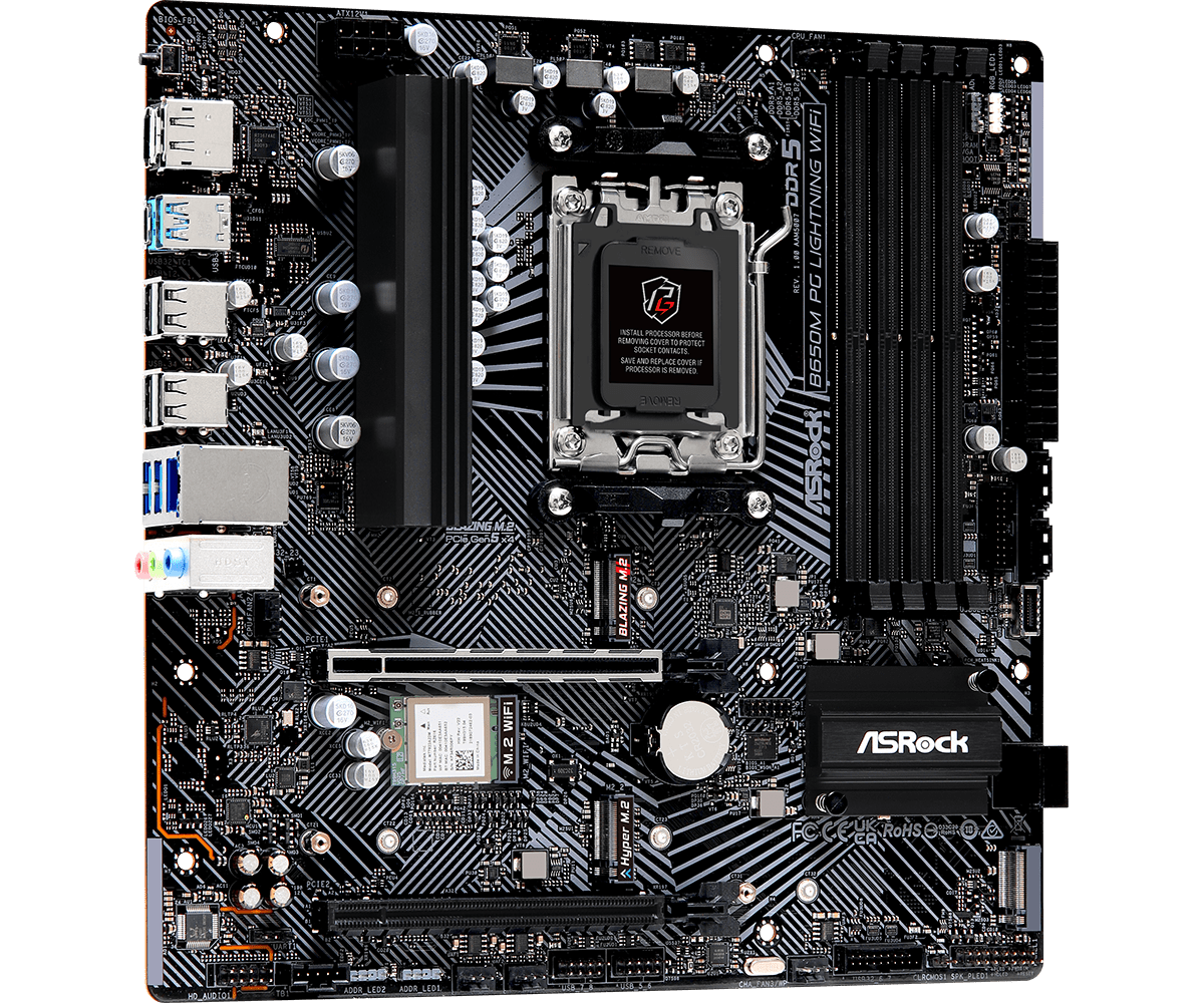 ASRock Phantom Gaming B650M PG Lightning WiFi DDR5 Motherboard - image 4