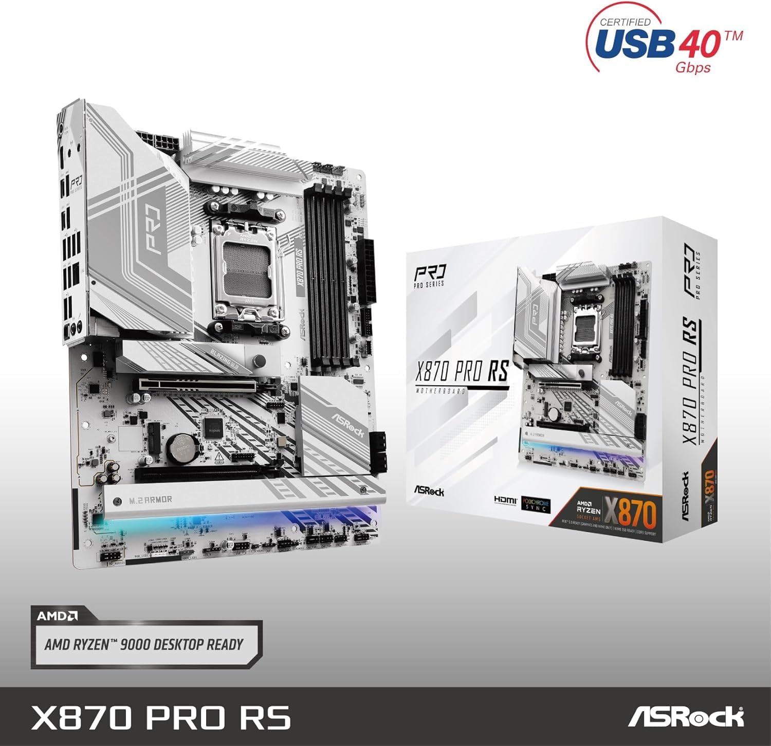 ASRock X870 Pro RS WIFI AM5 AMD Base Motherboard - image 4