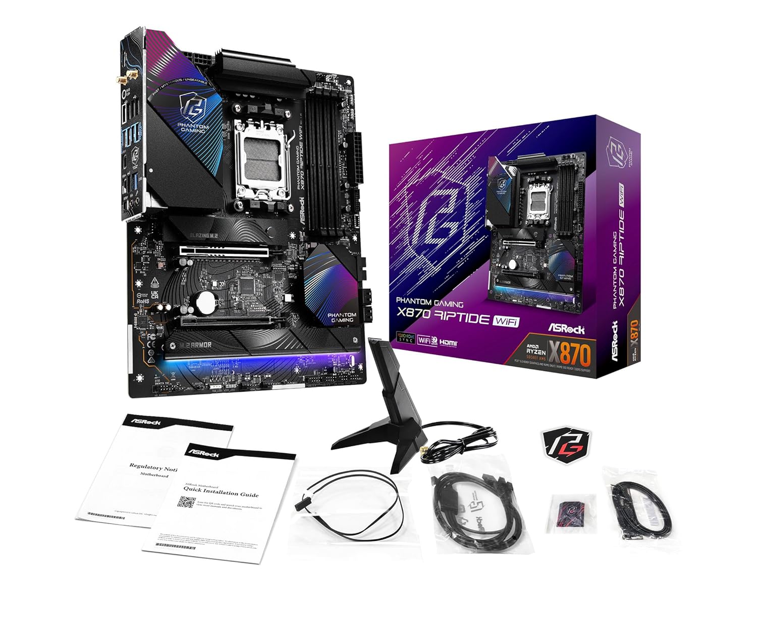 ASRock X870 Riptide WIFI AM5 AMD Base Motherboard - image 5
