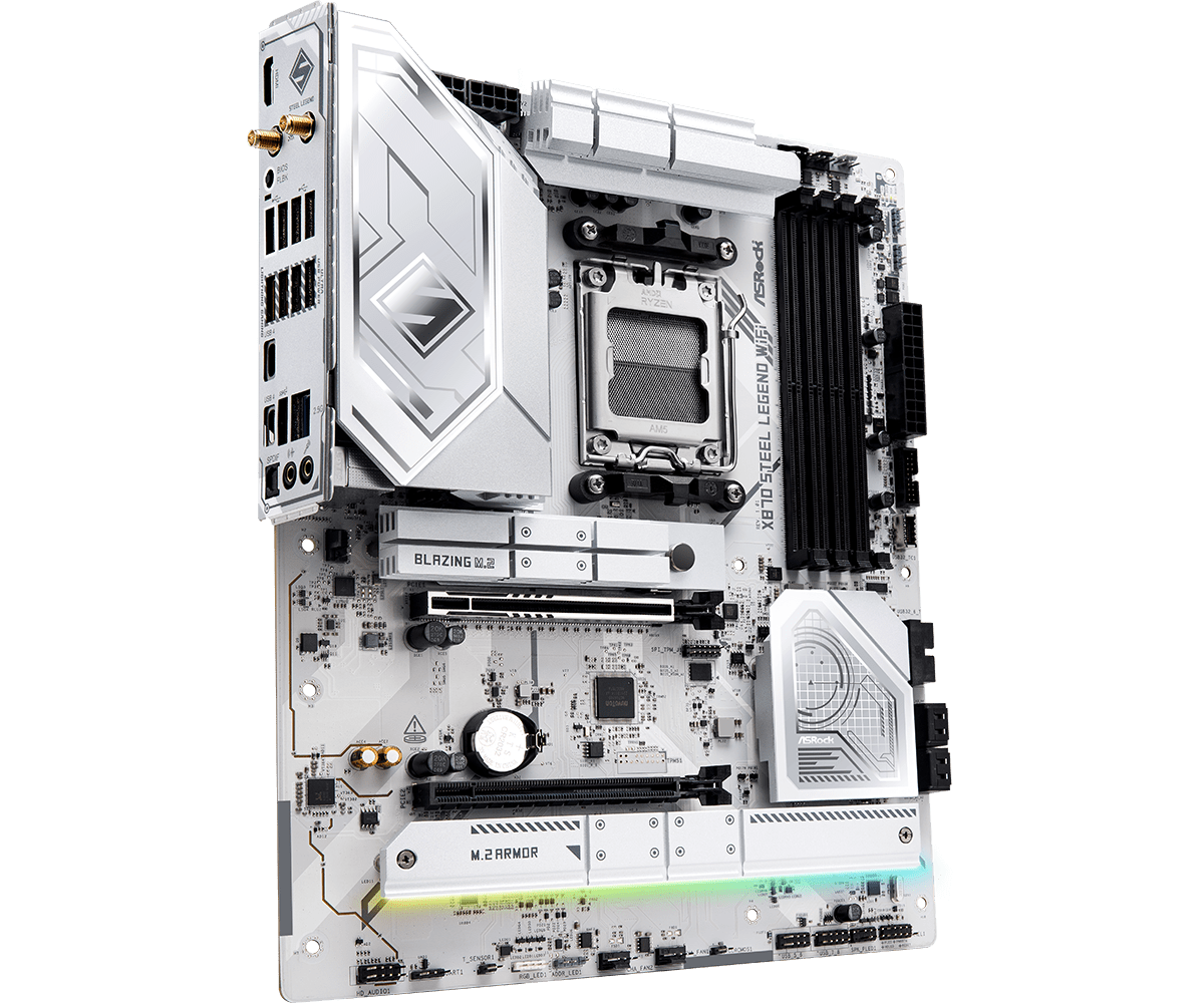 ASRock X870 Steel Legend WIFI AM5 AMD Base Motherboard - image 2