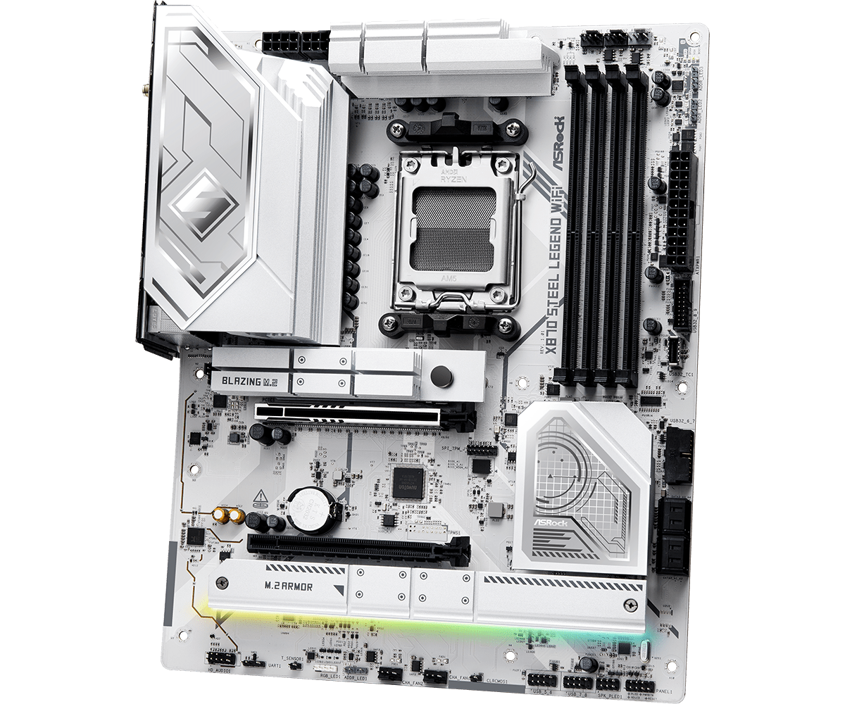 ASRock X870 Steel Legend WIFI AM5 AMD Base Motherboard - image 3