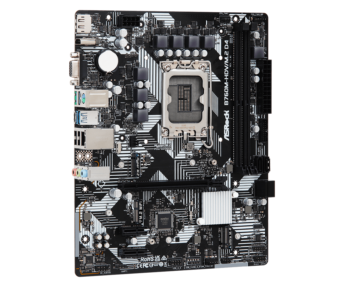 ASRock B760M-HDV/M.2 D4 LGA1700 Motherboard - image 4