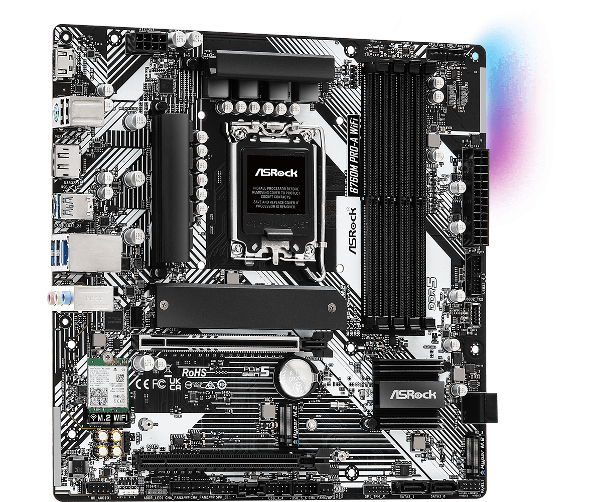 ASRock B760M Pro A WIFI LGA 1700 Intel Base Motherboard - image 5