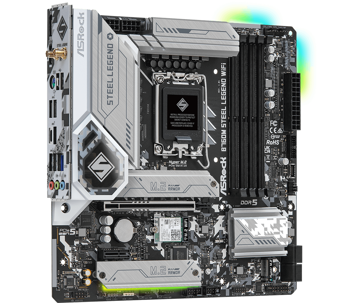 ASRock B760M Steel Lagend WIFI LGA 1700 Intel Base Motherboard - image 5