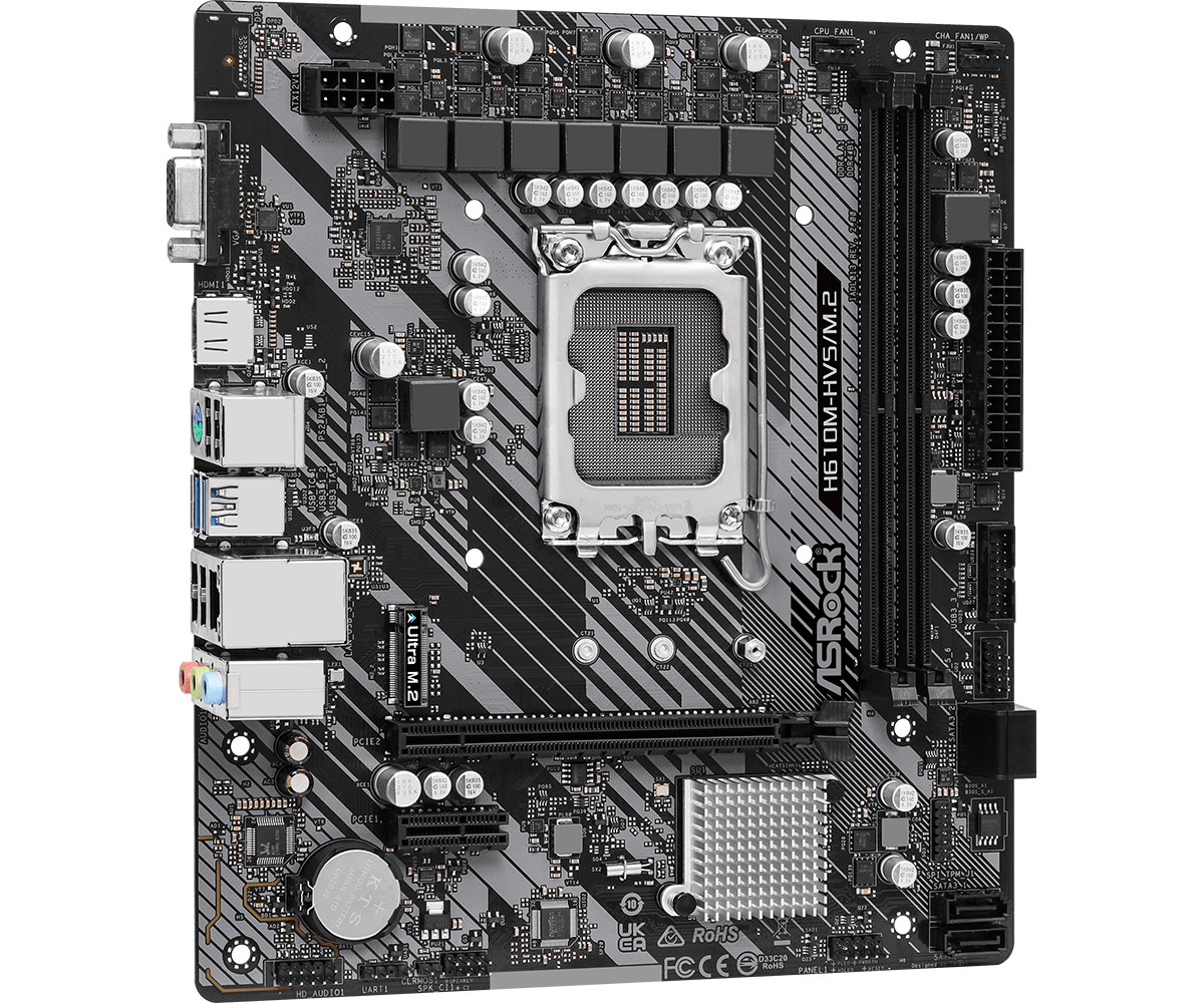 ASRock H610M-HVS/M.2 R2.0 LGA1700 Motherboard - image 4