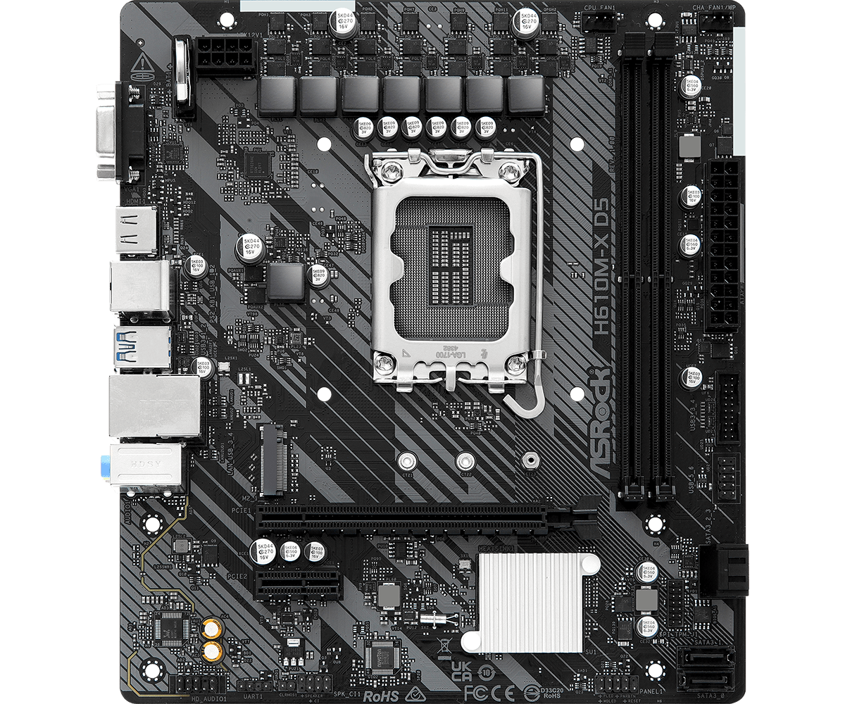 ASRock H610M-X D5 LGA 1700 Intel Base Motherboard - image 2