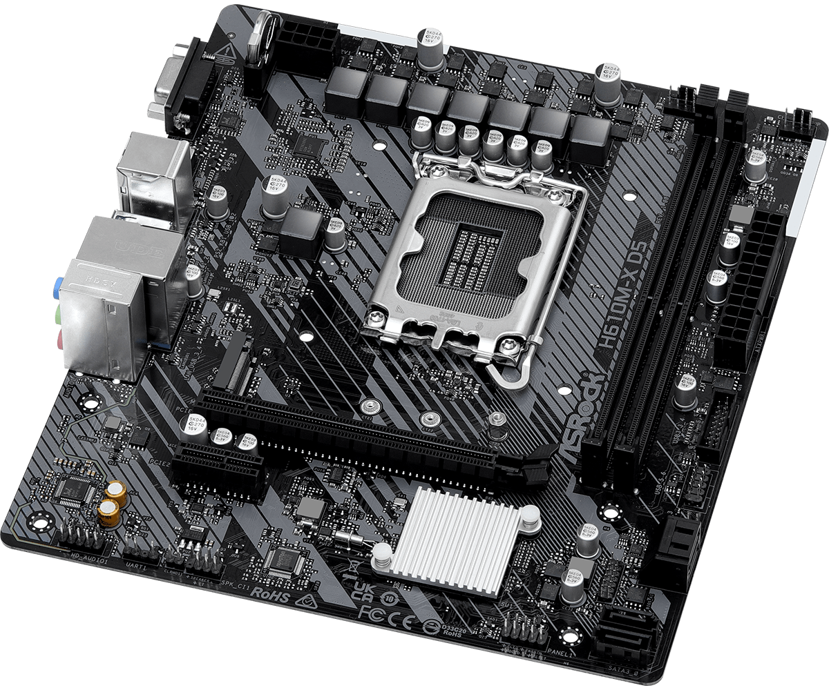ASRock H610M-X D5 LGA 1700 Intel Base Motherboard - image 3