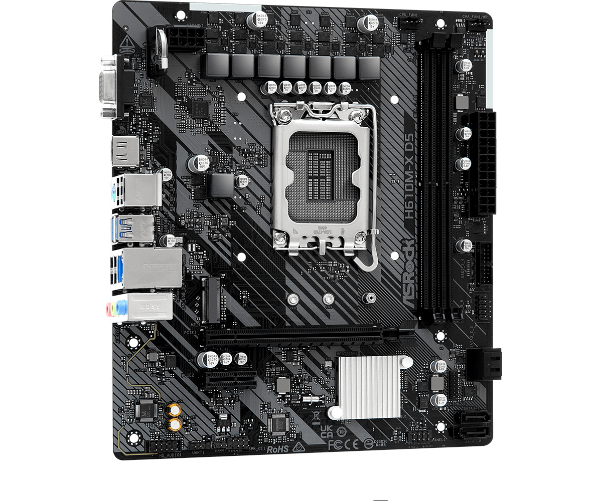 ASRock H610M-X D5 LGA 1700 Intel Base Motherboard - image 4