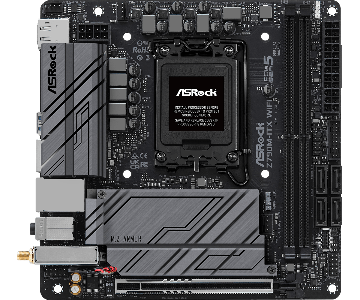 ASRock Z790M-ITX WiFi DDR5 LGA1700 Motherboard - image 2