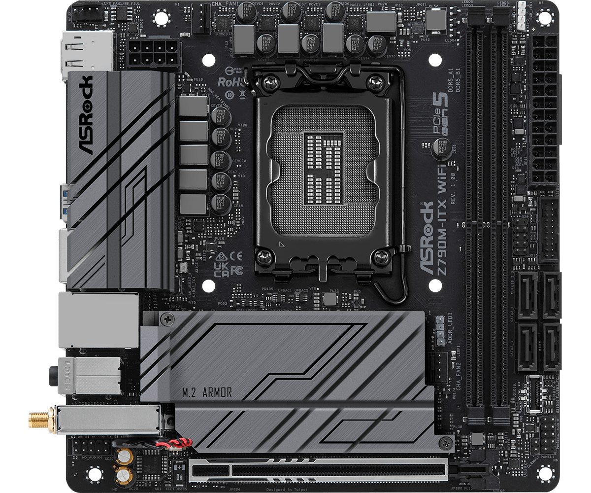 ASRock Z790M-ITX WiFi DDR5 LGA1700 Motherboard - image 3