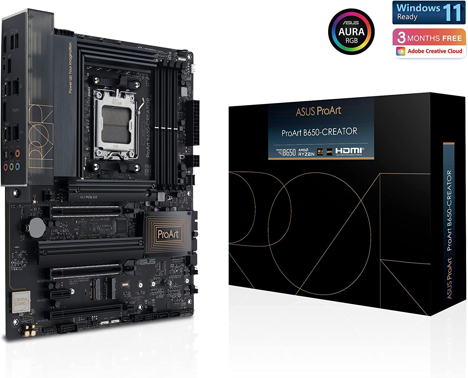 Asus ProArt B650 Creator is an advanced motherboard designed for intensive content-creation workloads like virtual production, 3D rendering and 4K/8K video editing. It unleashes the performance of AMD Ryzen™ 7000 Series processors through robust power del