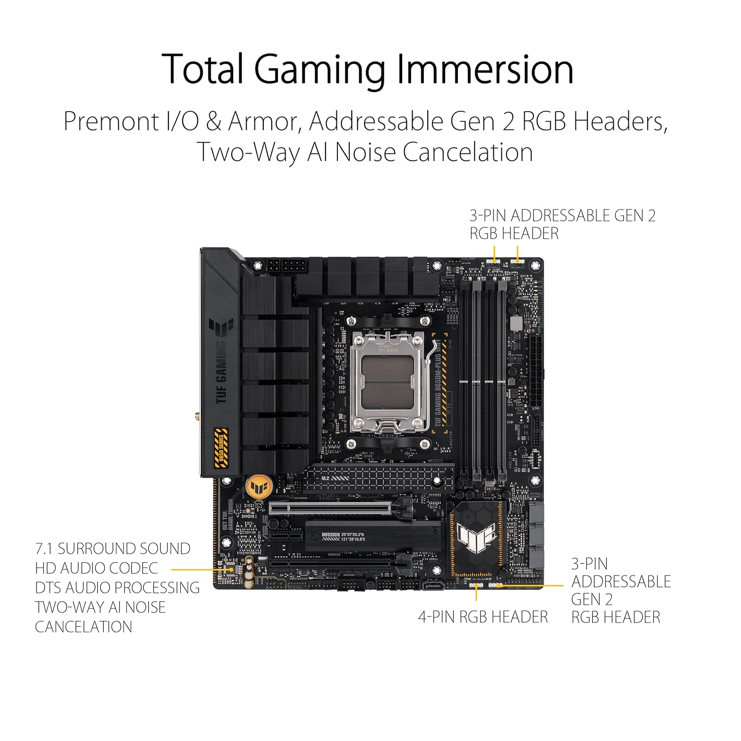 ASUS  TUF GAMING B650M-PLUS WIFI AMD AM5 Micro-ATX - image 4