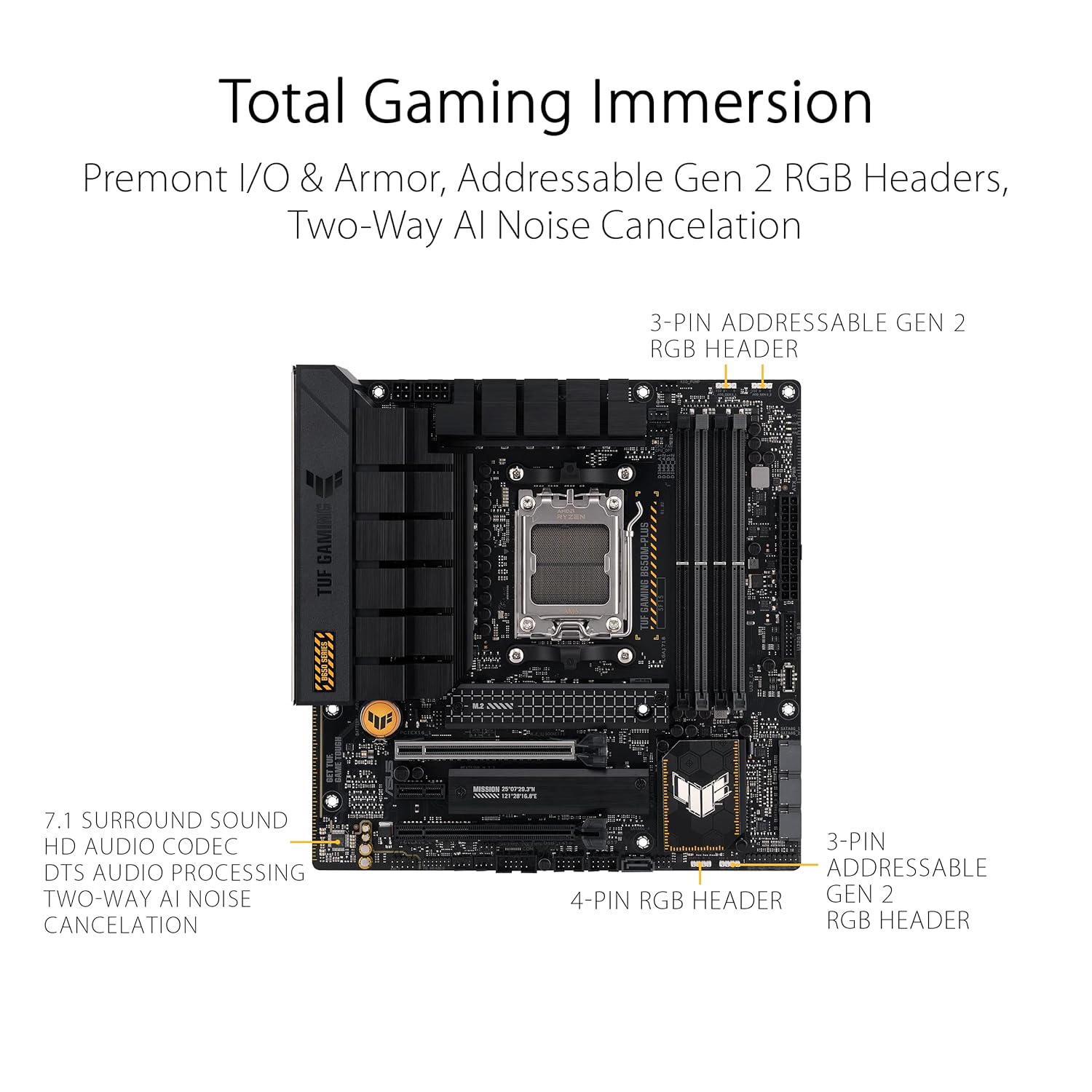 ASUS  TUF GAMING B650M-PLUS  AMD AM5 Micro-ATX - image 4