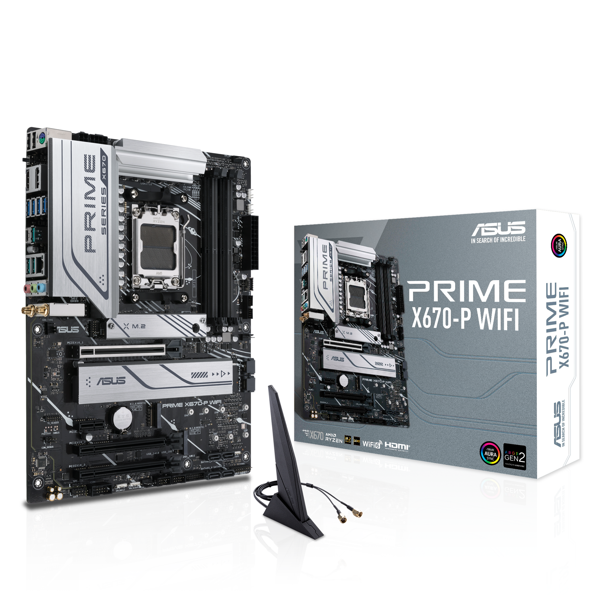 ASUS PRIME X670-P WIFI AM5 ATX motherboard - image 2