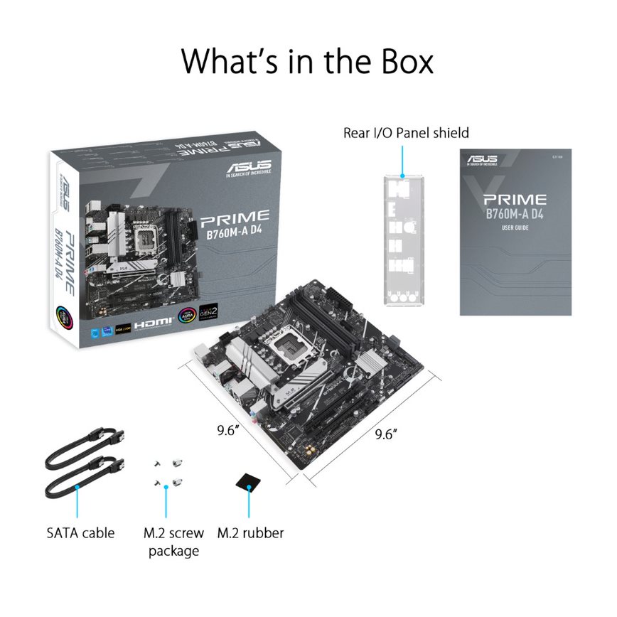 ASUS PRIME B760M-A D4 LGA 1700 mATX motherboard - image 6