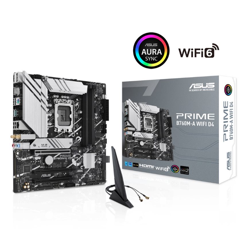 ASUS PRIME B760M-A WIFI D4 LGA 1700 mATX motherboard - image 2