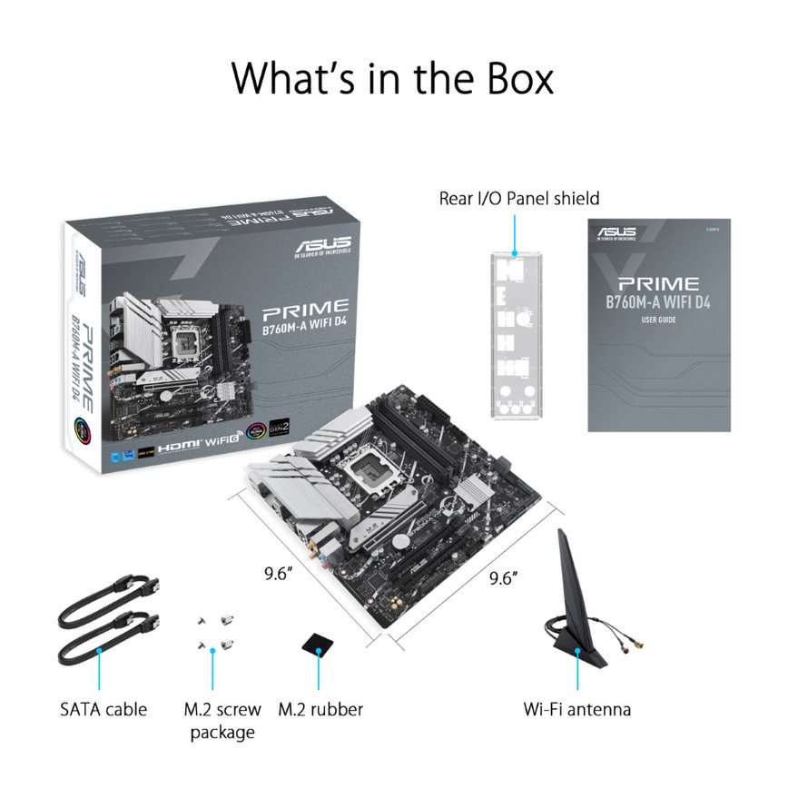 ASUS PRIME B760M-A WIFI D4 LGA 1700 mATX motherboard - image 7