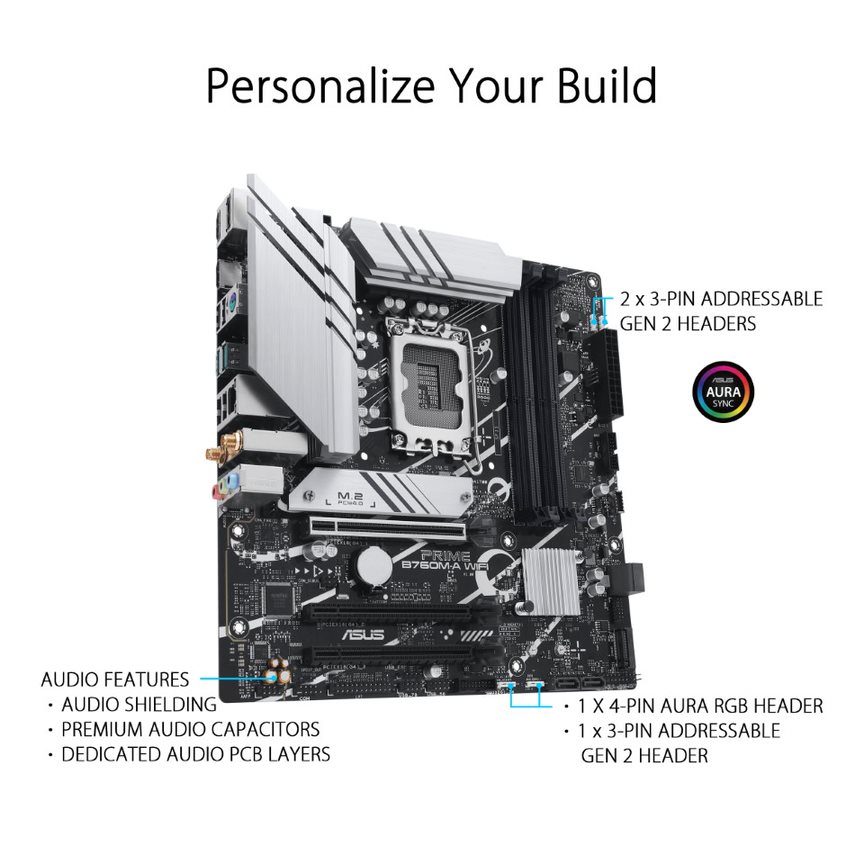 Asus Prime B760M-A WIFI Motherbard - image 4
