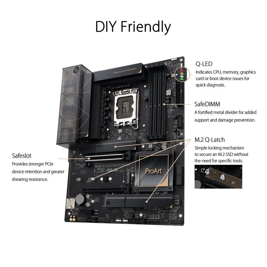 ASUS ProArt B760-Creator D4 Intel LGA 1700 ATX motherboard - image 6