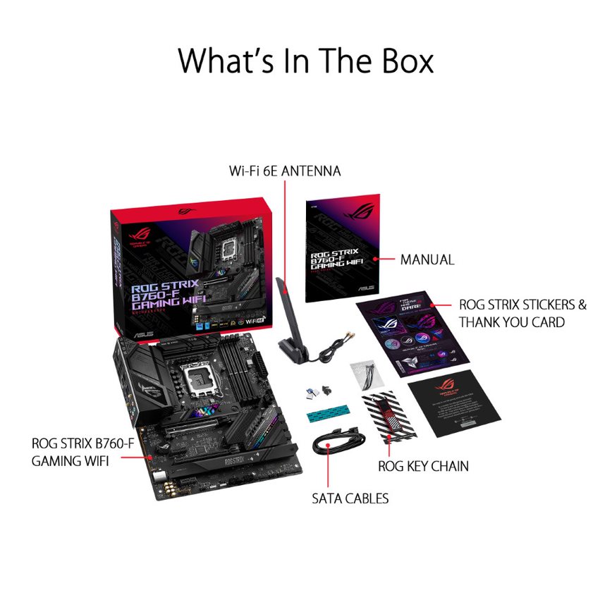 ASUS ROG STRIX B760-F GAMING WIFI LGA 1700 ATX Motherboard - image 7