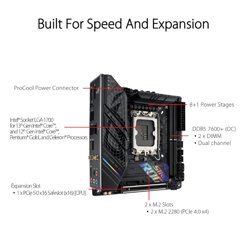 ASUS ROG Strix B760-I Gaming WiFi mini-ITX Motherboard - image 3