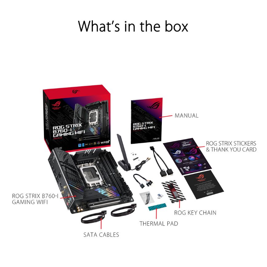 ASUS ROG Strix B760-I Gaming WiFi mini-ITX Motherboard - image 7
