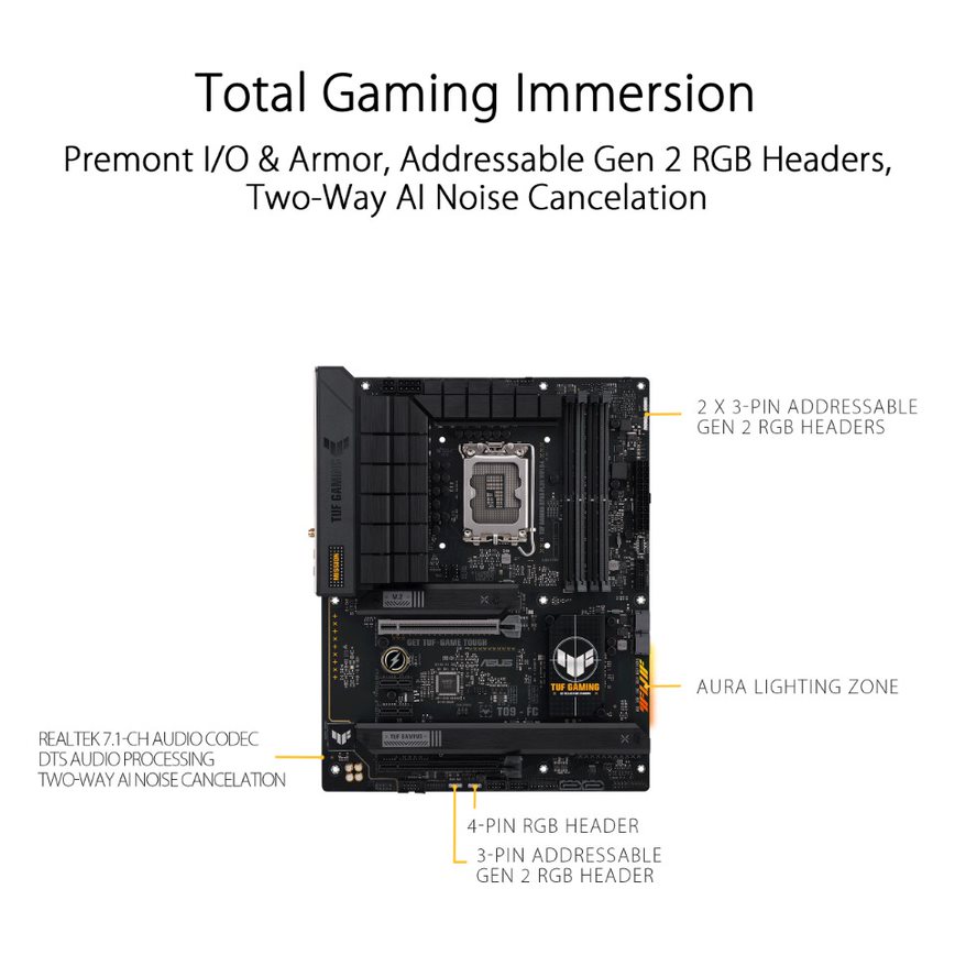 ASUS TUF GAMING B760-PLUS WIFI D4 LGA 1700 Motherboards - image 5