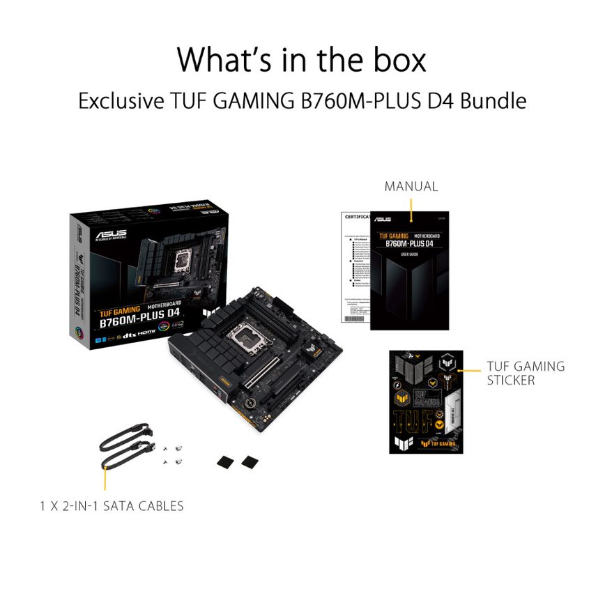 ASUS TUF GAMING B760M-PLUS D4 LGA 1700 mATX DDR4 Motherboard - image 7