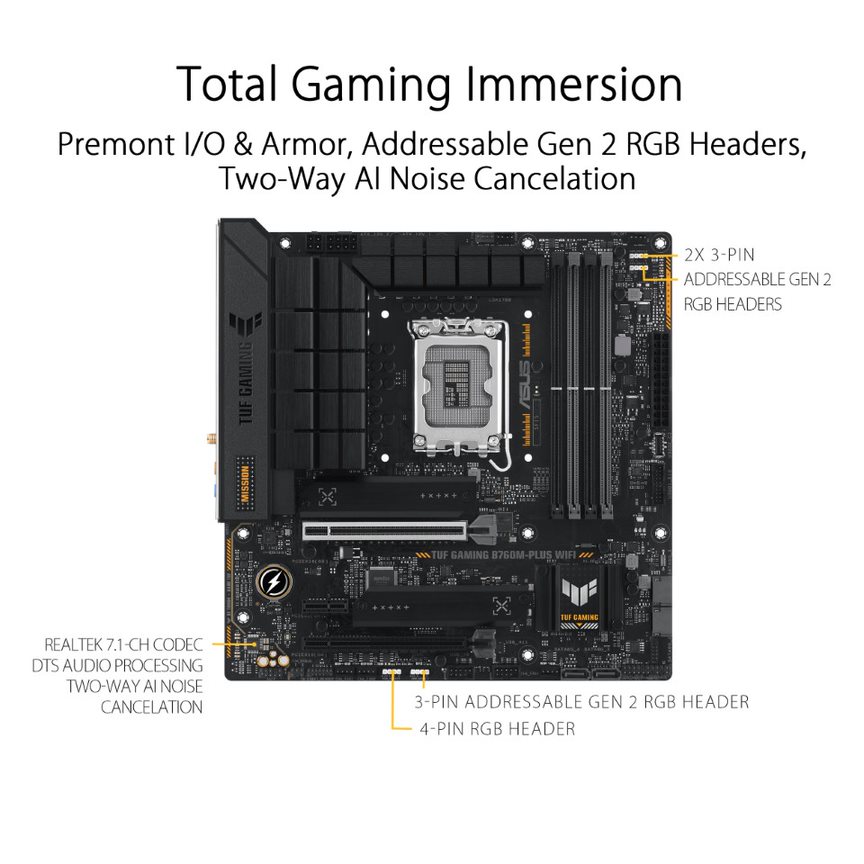 Asus TUF GAMING B760M-PLUS WIFI Motherbard - image 4