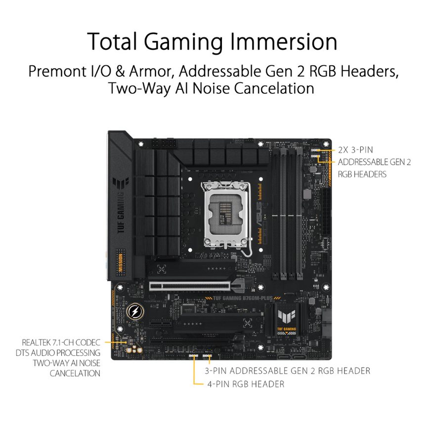 Asus TUF GAMING B760M-PLUS Motherbard - image 4