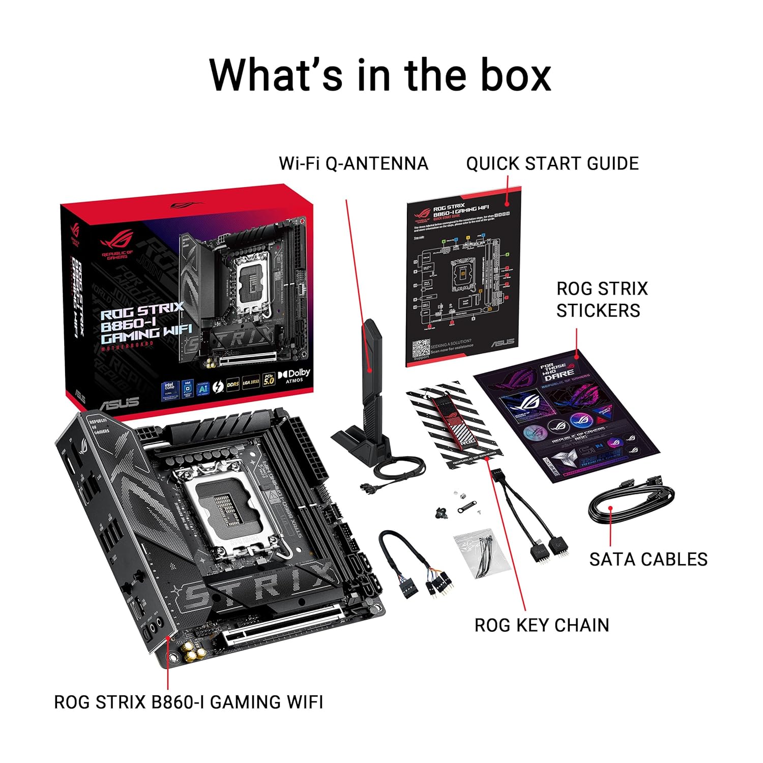 ASUS ROG STRIX B860-I GAMING WIFI Mini-iTX Motherboard - image 6