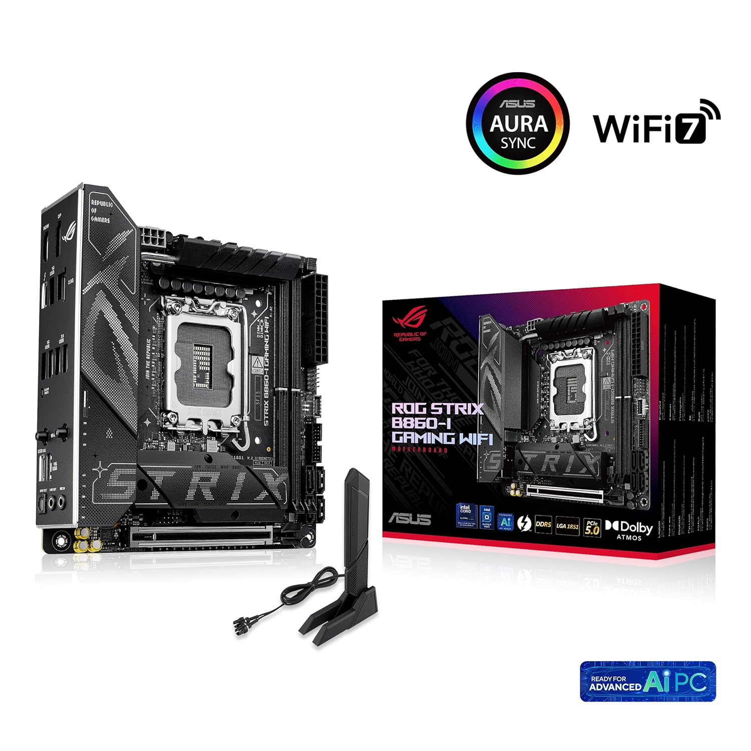 ASUS ROG STRIX B860-I GAMING WIFI Mini-iTX Motherboard - image 7