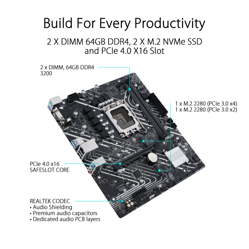 Asus PRIME H610M-E D4 Motherboard - image 3