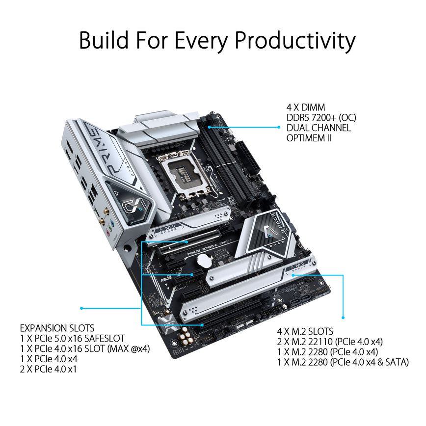 ASUS PRIME Z790-A WIFI LGA 1700 ATX Motherboard - image 4