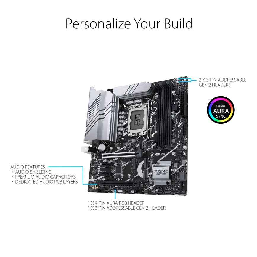 ASUS PRIME Z790M-PLUS D4 LGA 1700 mATX motherboard - image 5