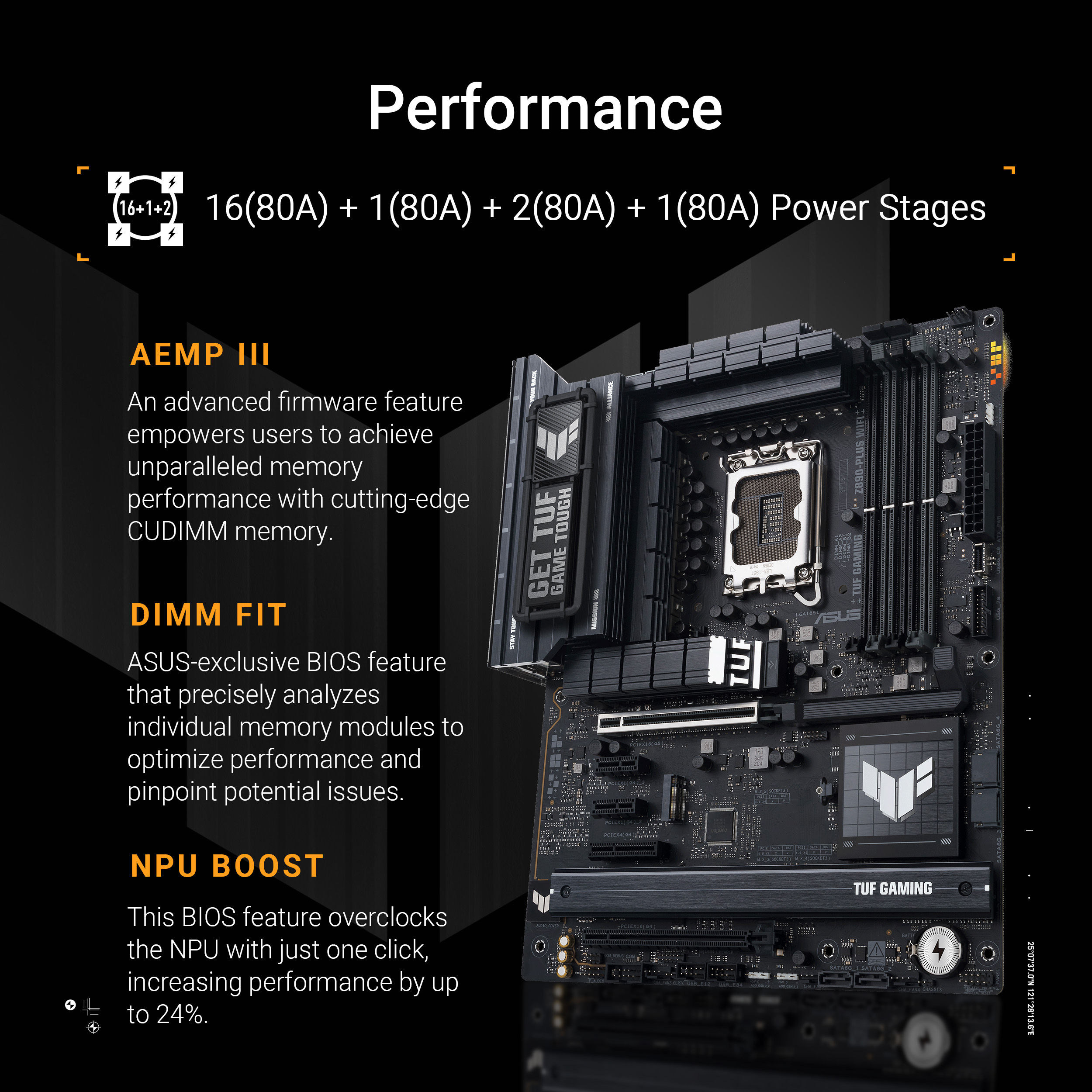 ASUS TUF GAMING Z890-Plus WIFI Gaming Motherboard - image 4