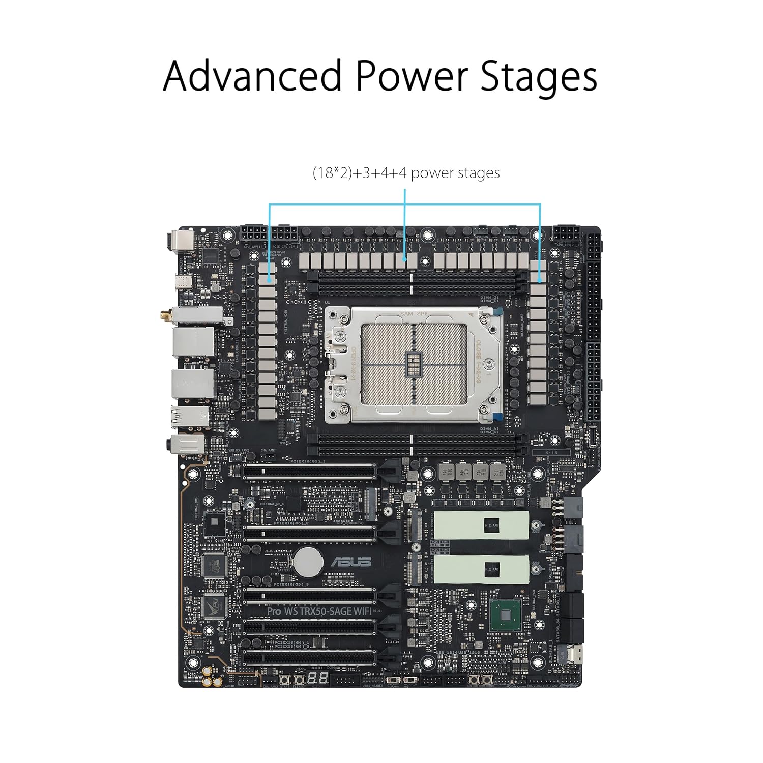 ASUS PRO WS TRX50-SAGE WIFI A ATX Workstation Motherboard - image 3