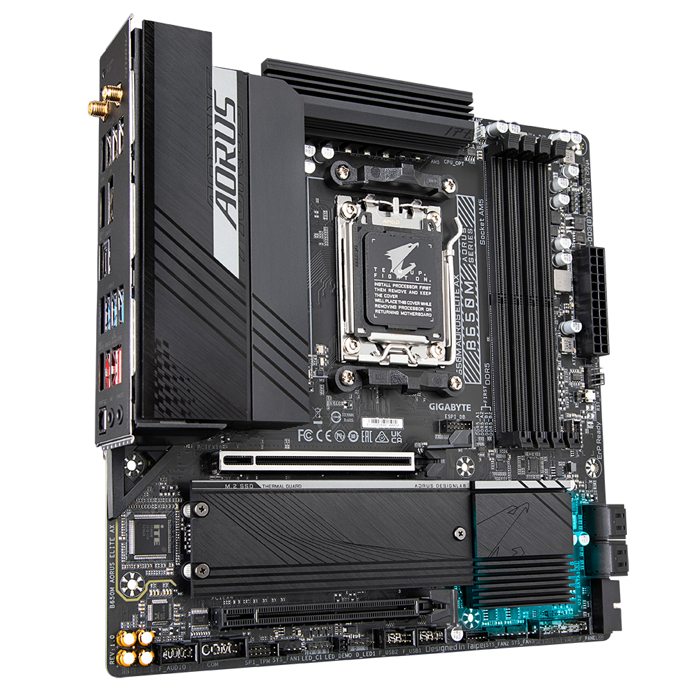 Gigabyte B650M Aorus Elite AX rev. 1.0 AMD Base Motherboard - image 4