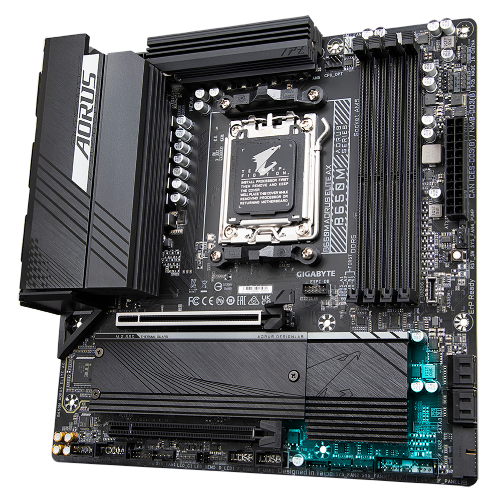 Gigabyte B650M Aorus Elite AX rev. 1.0 AMD Base Motherboard - image 5