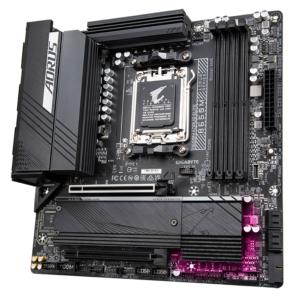 Gigabyte B650M Aorus Elite rev. 1.0 AMD Base Motherboard - image 5