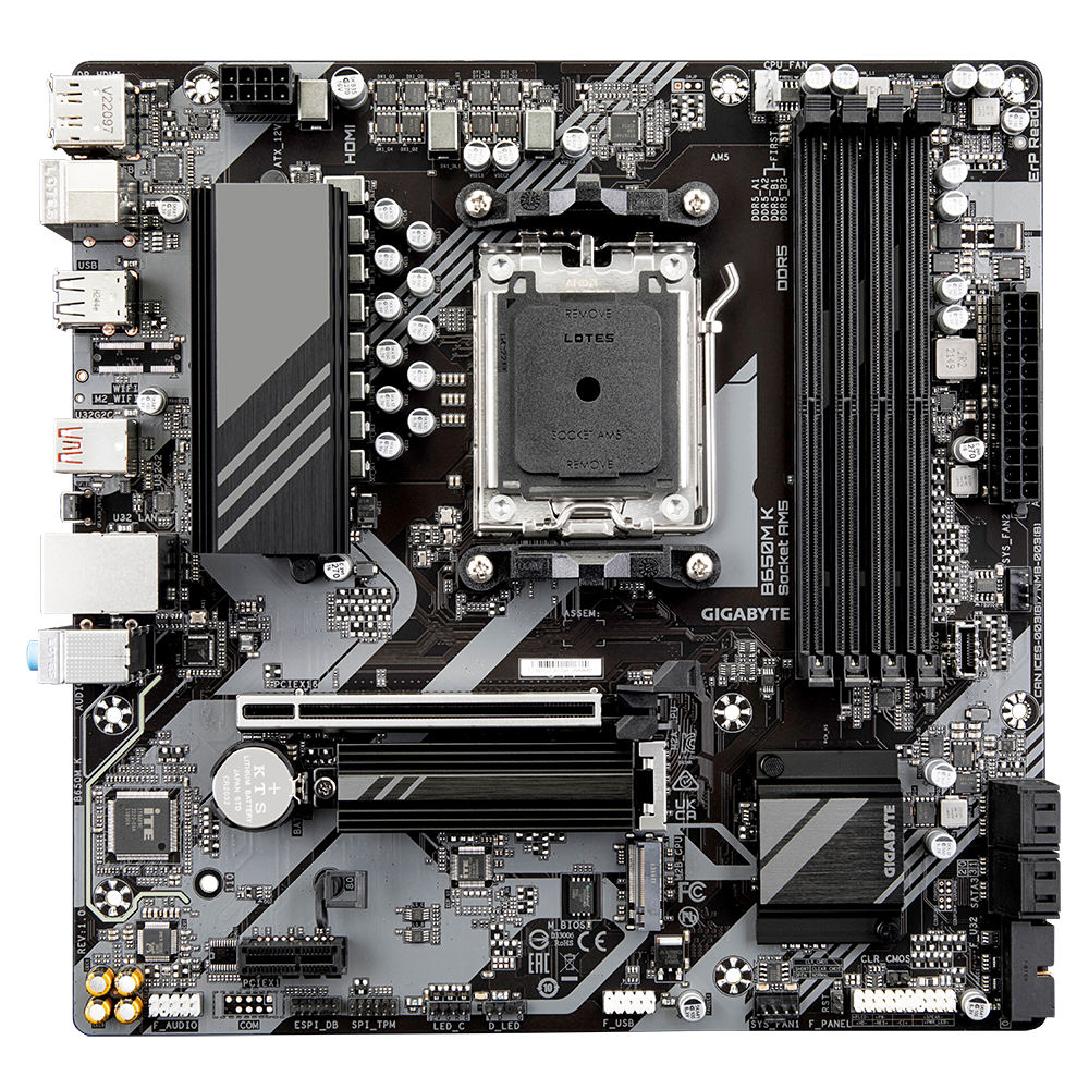 Gigabyte B650M K rev. 1.0 AMD Base Motherboard - image 2