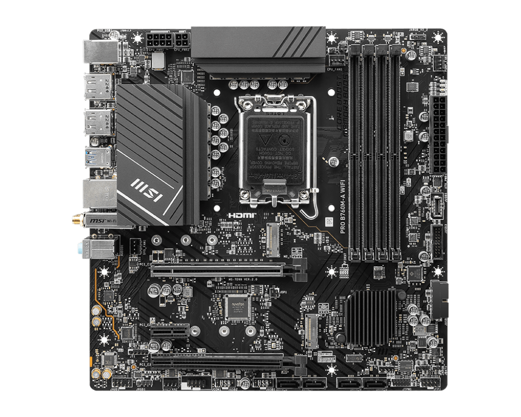 Msi Pro B760M-A WIFI DDR5 Motherboard - image 2