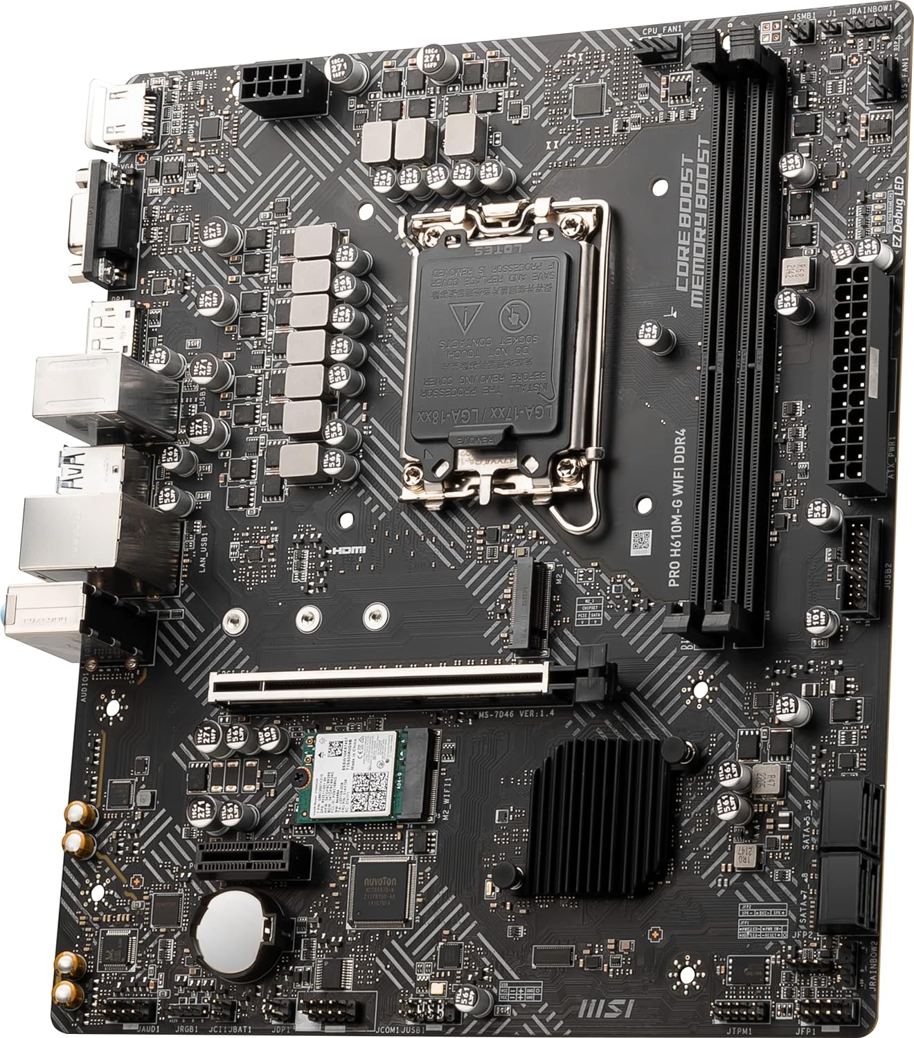Msi PRO H610M-G WIFI DDR4 Motherboard - image 3