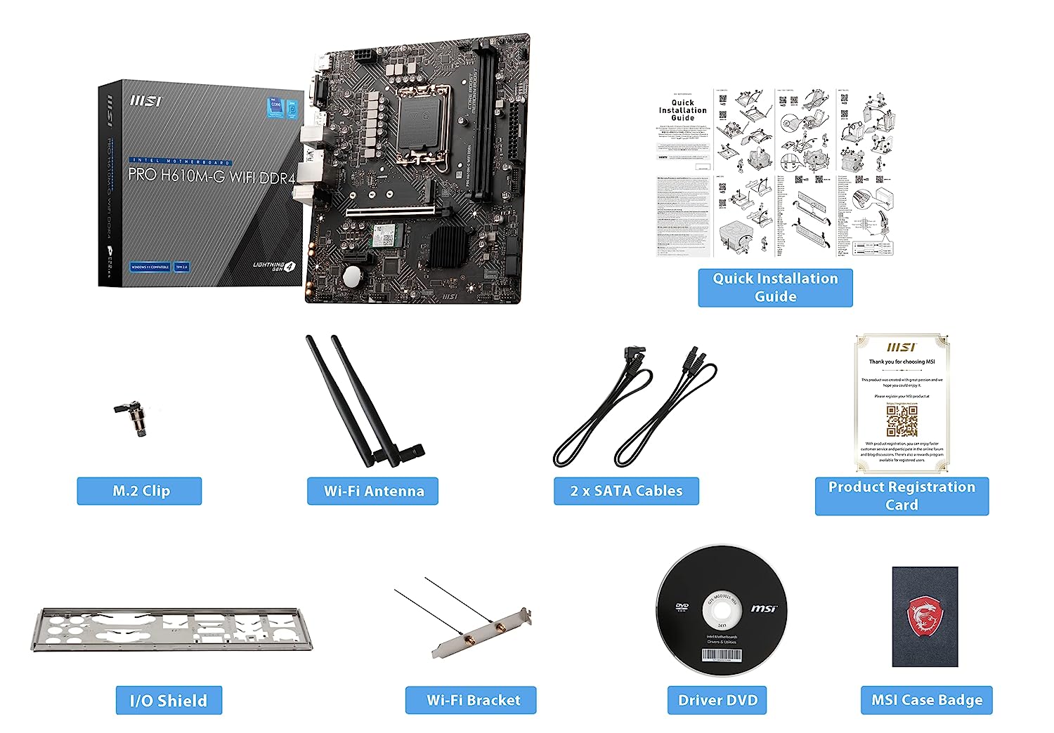 Msi PRO H610M-G WIFI DDR4 Motherboard - image 6