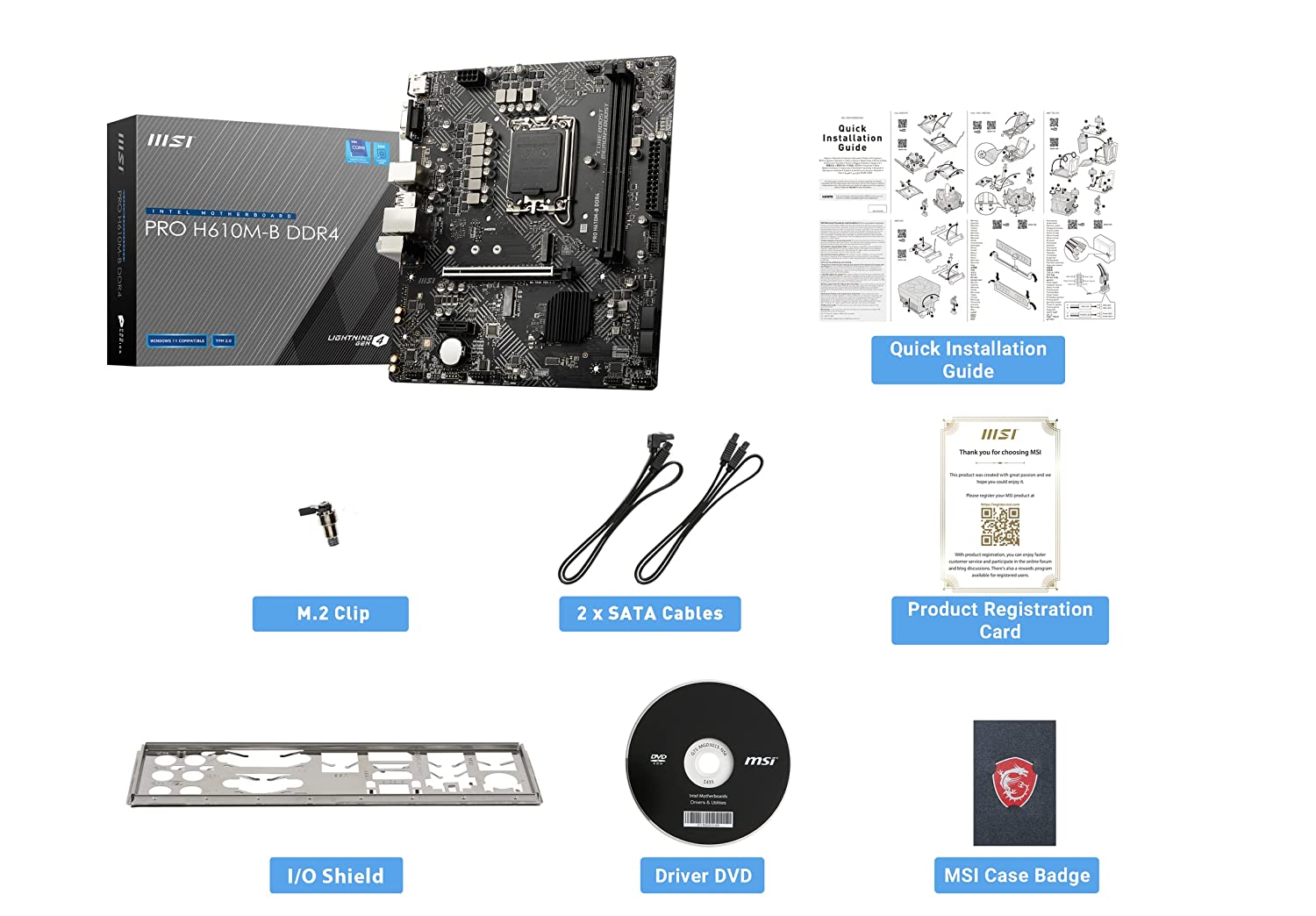 MSI Pro H610M-B DDR4 Motherboard - image 7