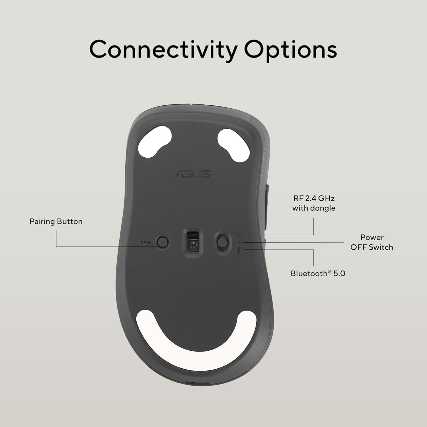 ASUS MD102 Wireless Mouse Dark Gray - image 8