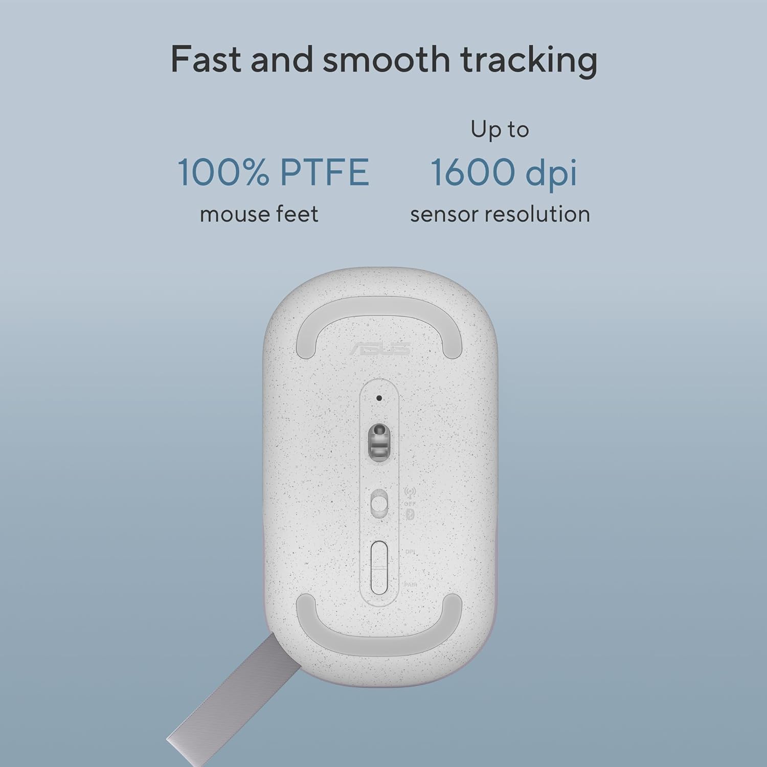 ASUS Marshmallow MD100 Oat Milk/Green Tea Latte Wireless Mouse - image 2