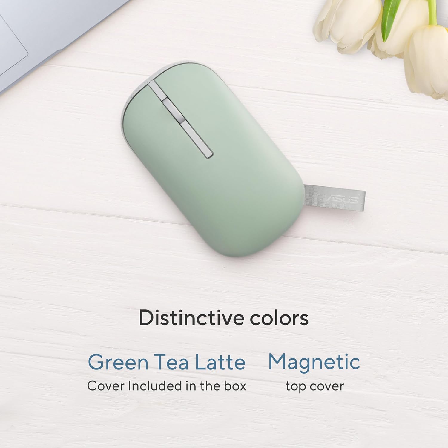 ASUS Marshmallow MD100 Oat Milk/Green Tea Latte Wireless Mouse - image 3
