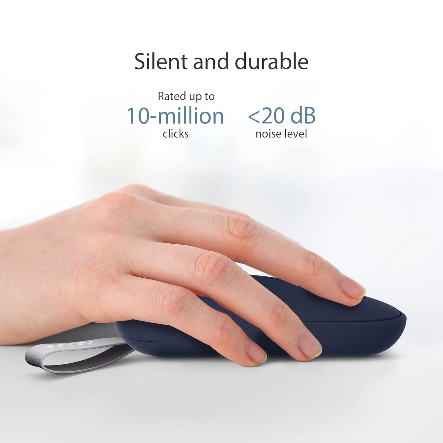 ASUS Marshmallow MD100 Quiet Blue /Solar Bule Wireless Mouse - image 4